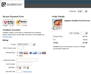 Clickbank Checkout Page